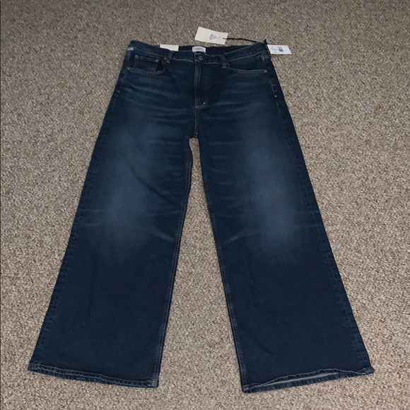 Citizens of Humanity Paloma Wide Leg Baggy High Rise Jeans in Everdeen - Picture 5 of 14